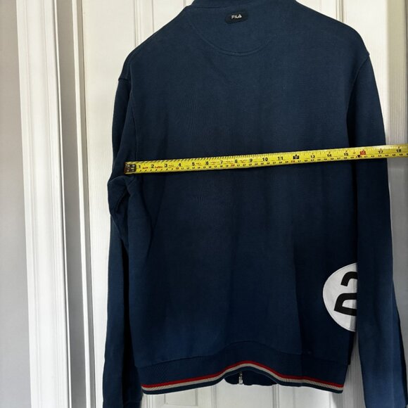 Fila Retro Heritage Ferrari Full Zip Cotton Sweatshirt - Size M - Picture 2 of 7